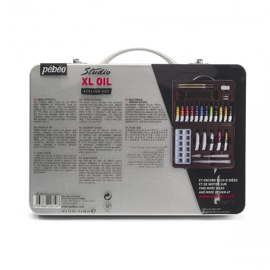 Set 27 Piece Set XL Oil Paints Studio Set Complete Metal Case / Pebeo